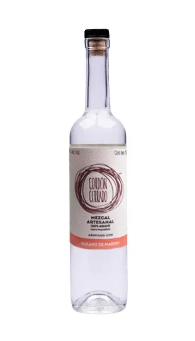 Mezcal Cordón Cerrado Abocado con Gusano de Maguey